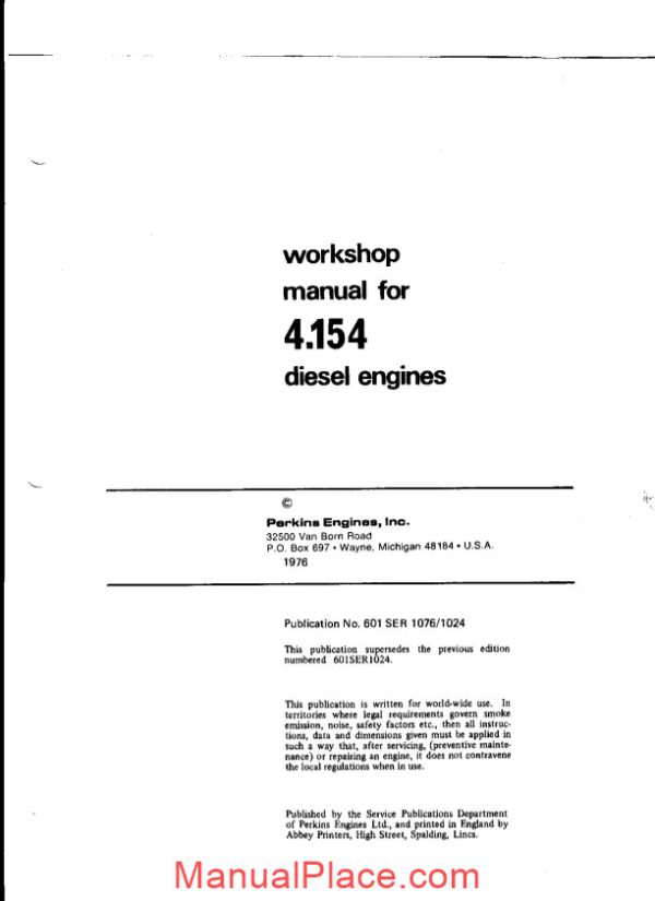 perkins 4 154 shop manual page 2