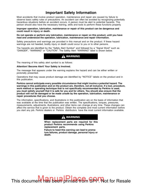 perkins disassembly and assembly 1106d industrial engine page 2