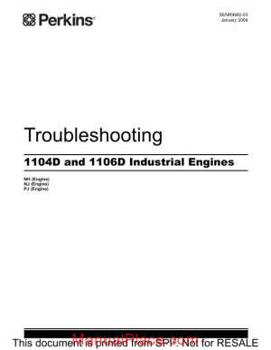 perkins troubleshooting 1104d 1106d industrial engine page 1