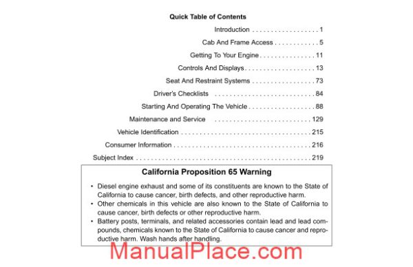 peterbilt conventional trucks operators manual after 1 07 supplemental page 2