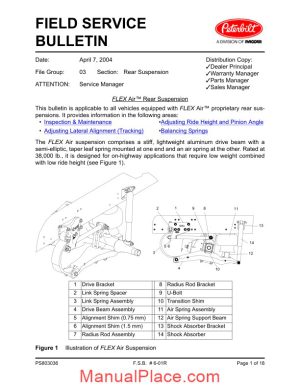 peterbilt flex air service bulletin fsb0601 page 1