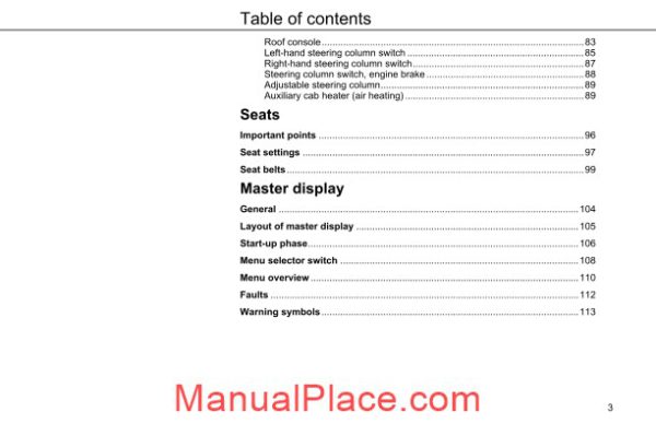 peterbilt model 210 220 operators manual supplementalmanuals page 3