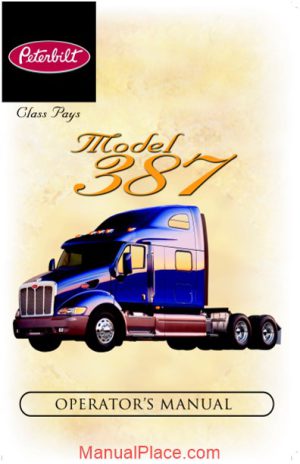 peterbilt model 387 operators manual prior to 12 06 supplementalmanuals page 1