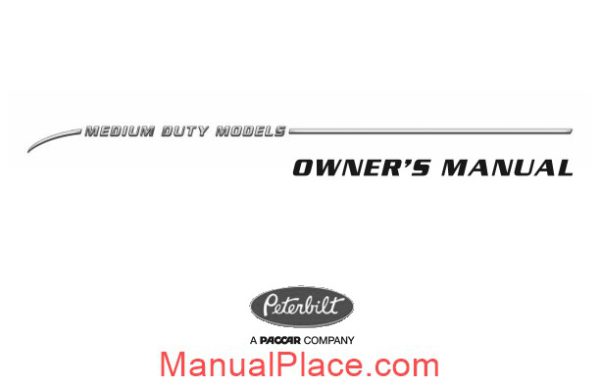 peterbilt operator manuals medium duty manual pre 2010 francais page 1