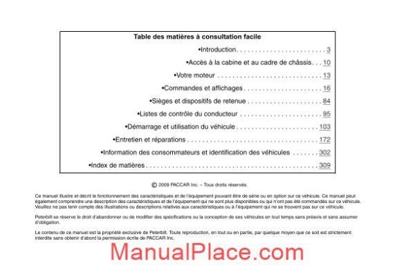 peterbilt operator manuals medium duty manual pre 2010 francais page 2