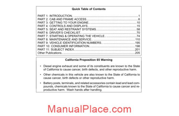 peterbilt operator manuals model 320 operators manual after 2009 page 3