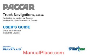 peterbilt operator manuals smartnav garmin guide page 1