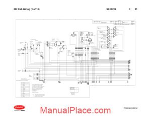 peterbilt pb362 cab wiring schematic sk14799 page 1