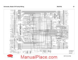 peterbilt pb379 schematic model 379 family wiring sk25762 page 1