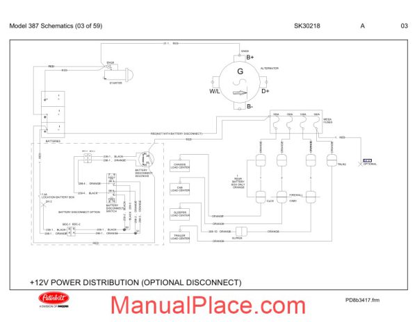 peterbilt pb387 model 387 schematics sk30218 page 3