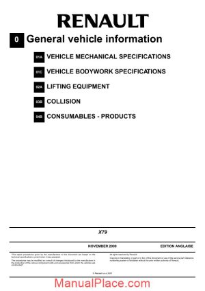 renault duster service manual 2009 page 1