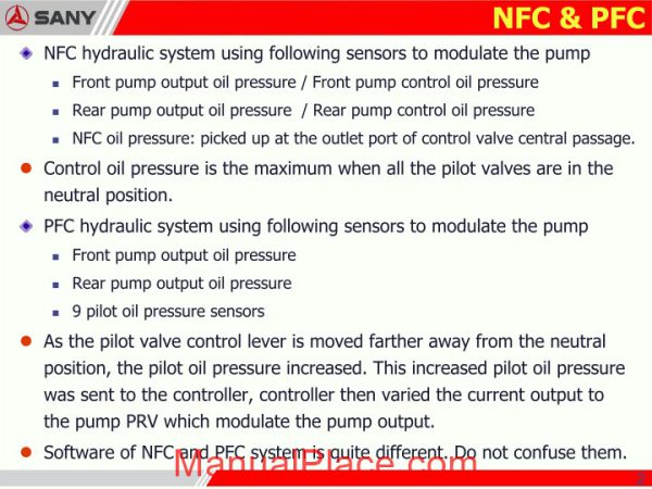 sany excavator training page 3