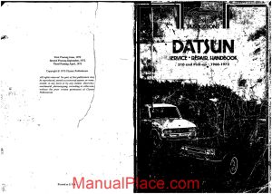 service handbook datsun 510 and pick up 1968 72 page 1