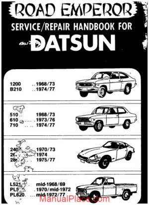 service handbook datsun road emperor page 1