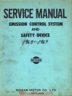 service manual datsun emission control systems 1969 page 1