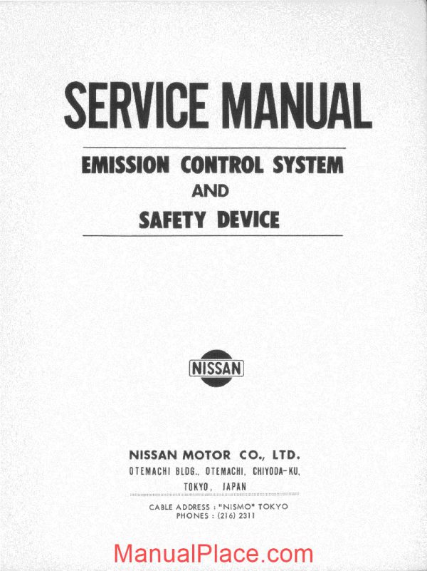 service manual datsun emission control systems 1969 page 2