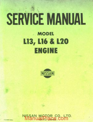 service manual datsun l13 l16 l20 page 1