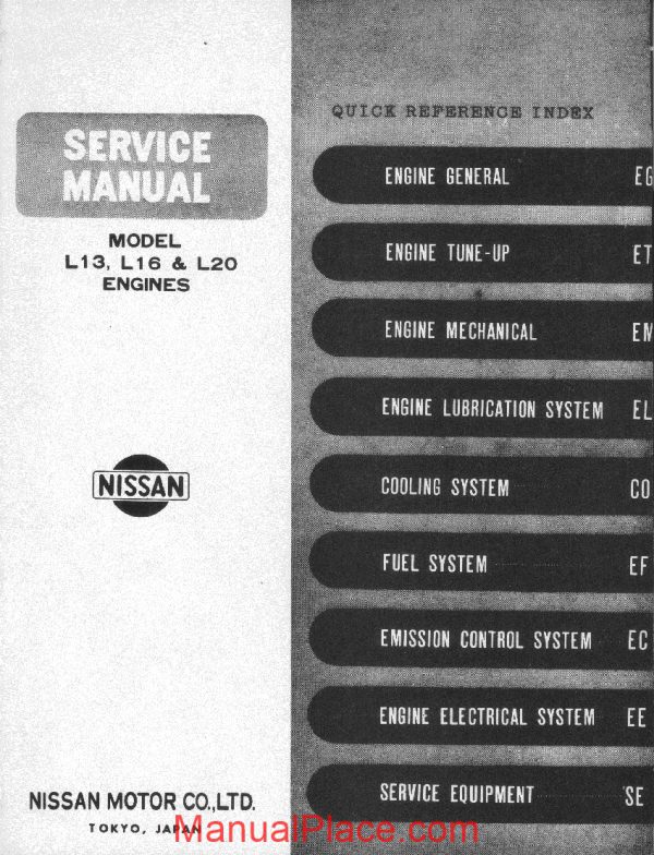 service manual datsun l13 l16 l20 page 2