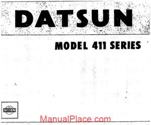 service manual datsun model 411 series page 1