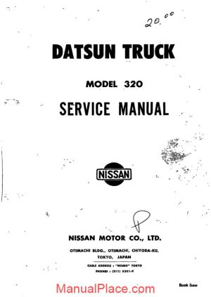 service manual datsun truck model 320 page 1