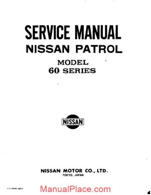 service manual nissan patrol model 60 series page 1