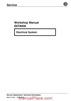 skoda octavia 1996 workshop manual page 1