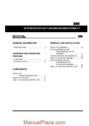 ssang yong korando new actyon 2010 2013 awd service repair manual page 1