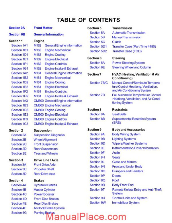 ssangyong musso 99 service manual page 3