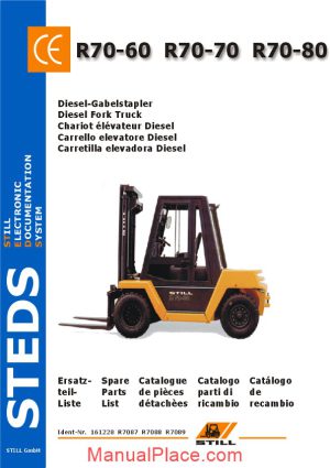 still steds diesel fork truck r70 60 r70 70 r70 80 parts manual page 1