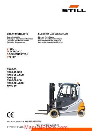 still steds electric fork truck rx60 25 rx60 25 600 r60 25l 600 rx30 600 parts page 1