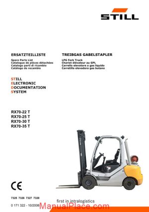 still steds lpg fork truck rx70 22t rx70 25t rx70 30t rx70 35t parts manual page 1