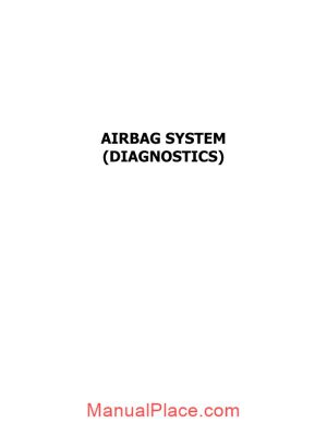 subaru impreza 2005 airbag system diagnostics page 1