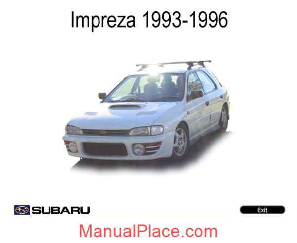 subaru impreza workshop manual 1993 1996 page 1