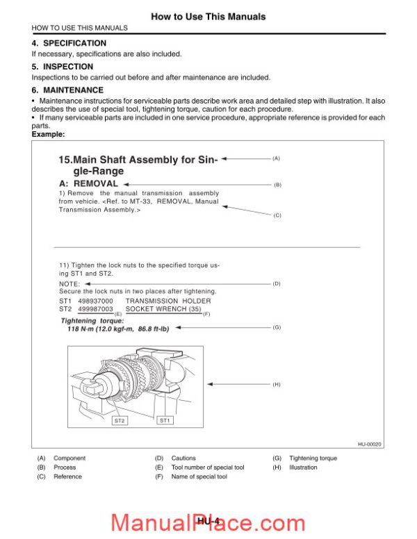 subaru legacy outback 2009 service manual page 4