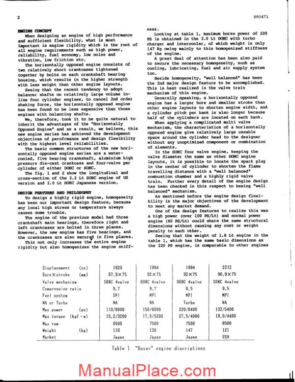 subaru new horizontally opposed 4 valve engine page 3