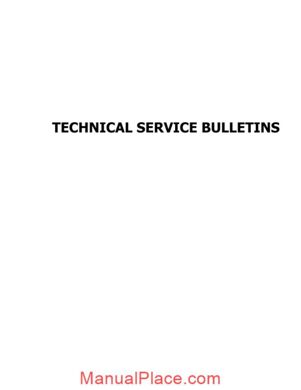 subaru technical service bulletins page 1