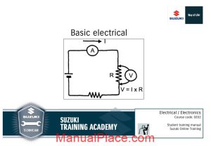 suzuki basic electrical system page 1