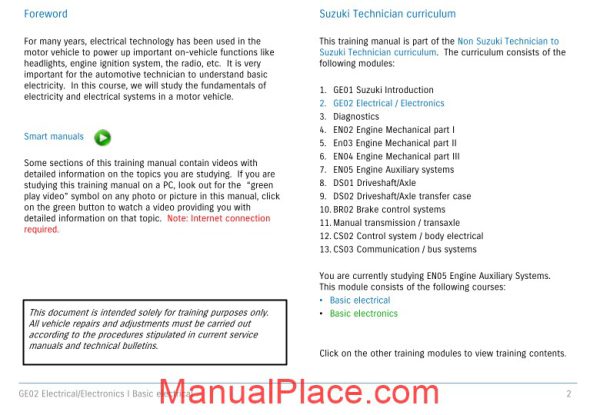 suzuki basic electrical system page 2