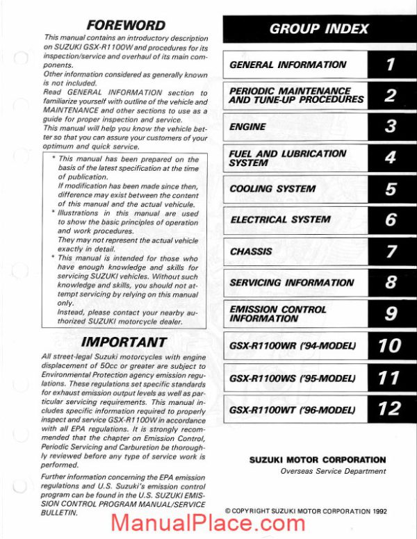 suzuki gsx r1100 service manual page 3