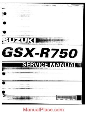 suzuki gsxr 750 2004 service manual page 1