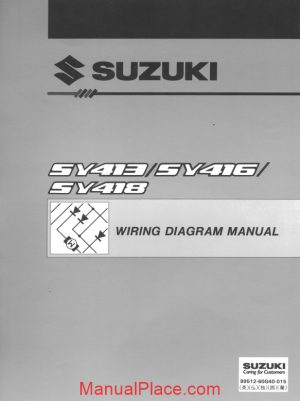 suzuki manual de diagramas de partes electricas esteem page 1