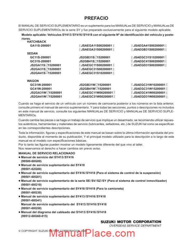 suzuki manual de servicio esteem page 2