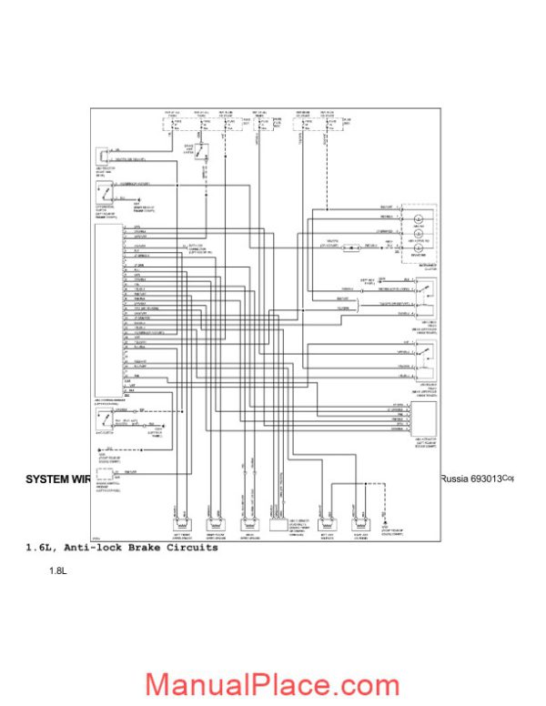 suzuki sidekick vitara escudo system wiring diagrams 1996 page 3