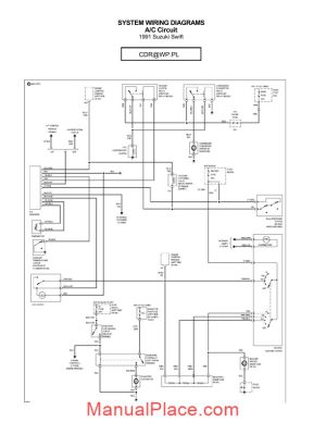 suzuki swift 1991 wiring diagrams page 1