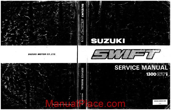 suzuki swift gti 1989 shop manual 37s10038 page 1