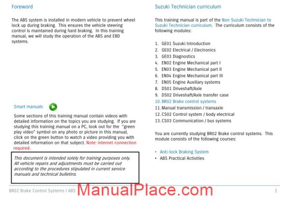 suzuki training anti brake system page 2