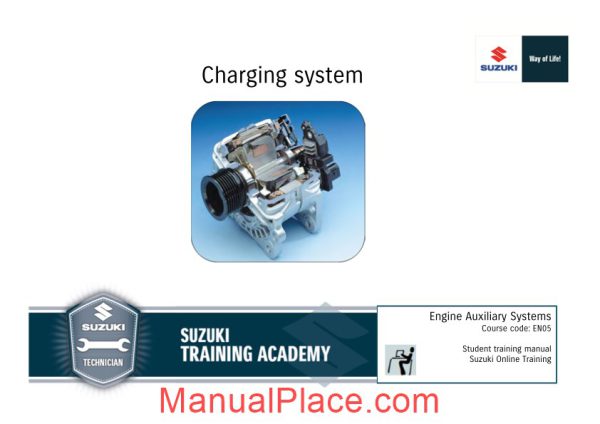 suzuki training charging system page 1