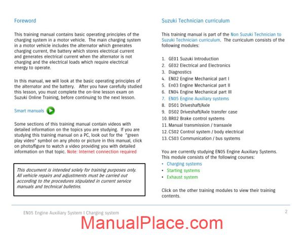 suzuki training charging system page 2