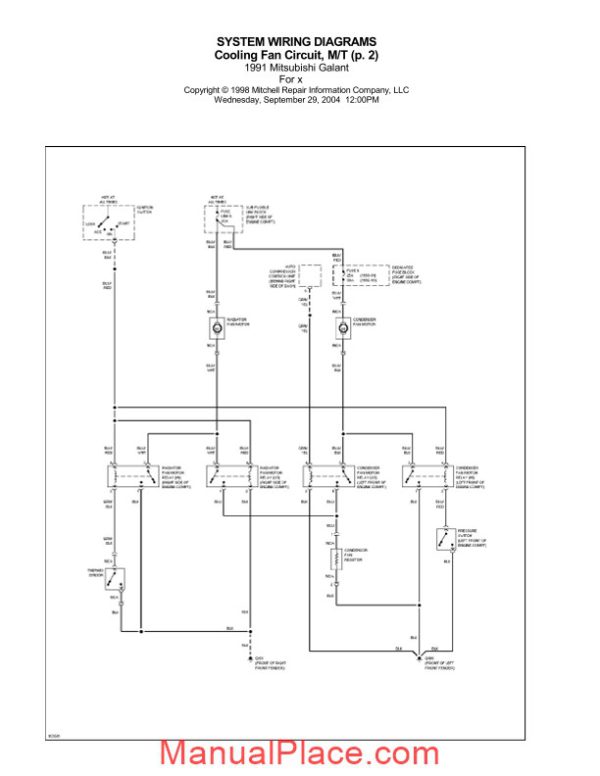 system wiring diagrams mitsubishi galant 1991 page 2