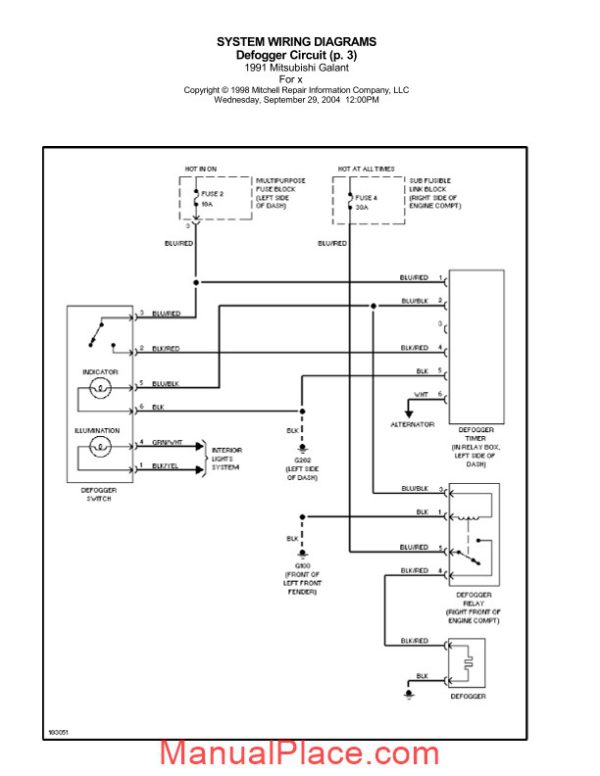 system wiring diagrams mitsubishi galant 1991 page 3